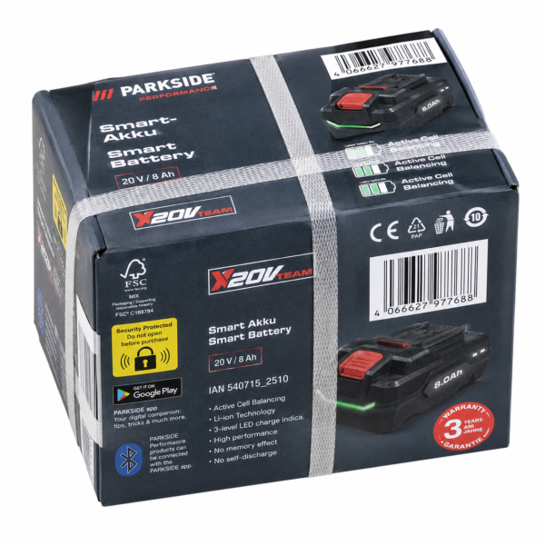 Acumulator Smart Parkside Performance 20V 8Ah X20V Team